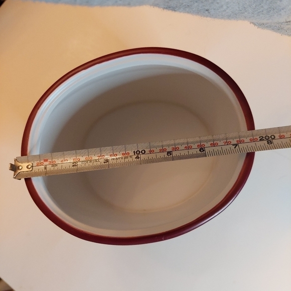 Oneida Vintage Labels Large Oval Stoneware Cookie Jar/Canister - Picture 12 of 13